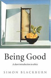 Cover of Being Good by Simon Blackburn