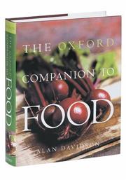 Cover of The Oxford companion to food by Davidson, Alan