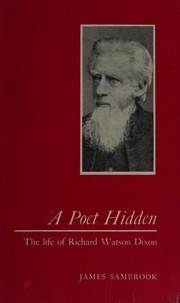 Cover of A poet hidden by James Sambrook