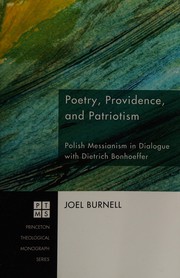 Front cover of Poetry, providence, and patriotism by Joel Burnell