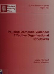Cover of Policing domestic violence by Joyce Plotnikoff