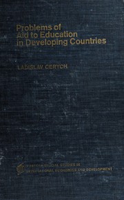 Cover of Problems of aid to education in developing countries by Ladislav Cerych