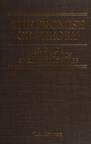 Front cover of The promise of theory by C. A. Bowers