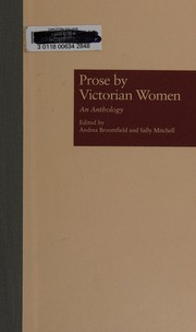 Front cover of Prose by Victorian women by Andrea Broomfield