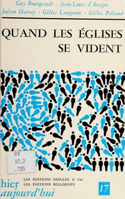 Cover of Quand les églises se vident by Guy Bourgeault