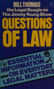Front cover of Questions of law by Bill Thomas