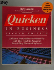 Front cover of Quicken in business by Adams, Steve