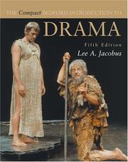 Front cover of The Compact Bedford Introduction to Drama by Lee Jacobus