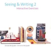 Cover of Seeing and Writing Second Edition CD-Rom by Donald McQuade