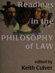Front cover of Readings in the philosophy of law by Keith Charles Culver
