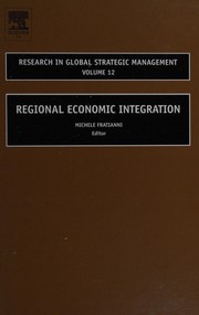 Front cover of Regional economic integration by Michele Fratianni