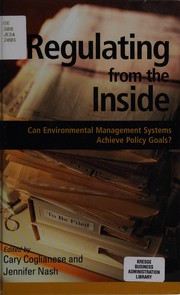 Cover of Regulating from the inside by Cary Coglianese