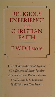 Cover of Religious Experience and Christian Faith by F. W. Dillistone