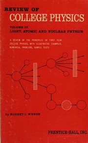 Front cover of Review of college physics. -- by Robert L. Weber