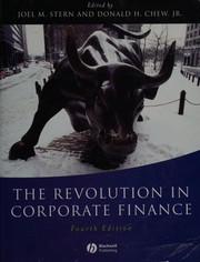Front cover of The revolution in corporate finance by Joel M. Stern