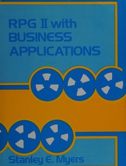 Front cover of RPG II with business applications by Stanley E. Myers