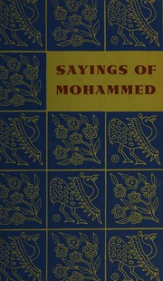Front cover of Sayings of Mohammed by Muḥammad Prophet