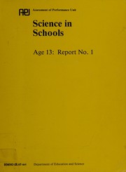 Cover of Science Performance of Pupils of Age 13 by Dept.of Education & Science