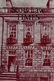 Cover of "Scots Law Times" by Robert Hunter