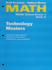 Front cover of Scott Foresman-Addison Wesley middle school math by Randall I. Charles