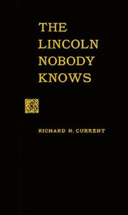 Cover of The Lincoln nobody knows by Richard N. Current