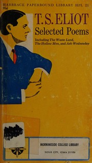 Cover of T.S. Eliot by T. S. Eliot
