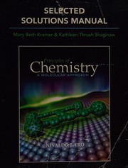 Front cover of Selected Solutions Manual for Principles of Chemistry by Nivaldo J. Tro