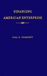 Front cover of Financing American enterprise by Paul B. Trescott