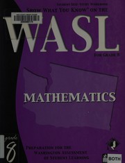 Front cover of Show what you know on the WASL for grade 8. by Unknown
