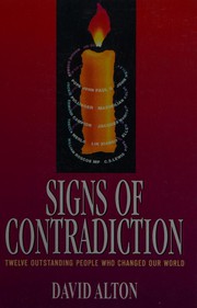 Front cover of Signs of contradiction by David Alton