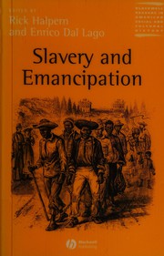 Cover of Slavery and emancipation by Rick Halpern