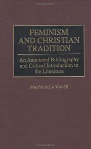 Cover of Feminism and Christian Tradition by Mary-Paula Walsh