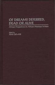 Front cover of Of dreams deferred, dead or alive : African perspectives on African-American writers by Femi Ojo-Ade
