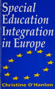 Front cover of Special education integration in Europe by Christine O'Hanlon