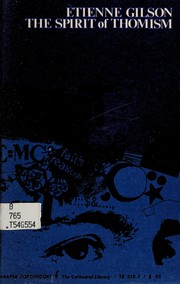 Front cover of The spirit of Thomism by Étienne Gilson