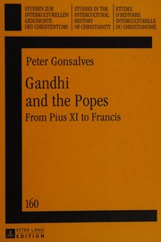 Front cover of Gandhi and the Popes by Peter Gonsalves