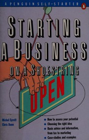 Front cover of Starting a business on a shoestring by Michel Syrett