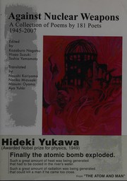 Front cover of Against nuclear weapons by Kōzaburō Nagatsu