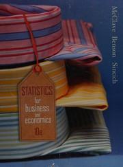 Front cover of Statistics for Business & Economics by James T. xzo McClave