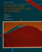 Cover of *Statistics Mgmt Econ 3.5 Disk by WATSON ET AL