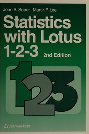 Cover of Statistics with Lotus 1-2-3 by Jean Soper