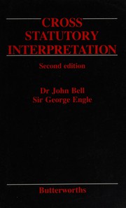 Cover of Statutory interpretation by Cross, Rupert Sir