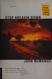Cover of Stop Breaking Down by McManus, John C.