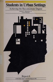 Front cover of Students in urban settings by Richard C. Richardson