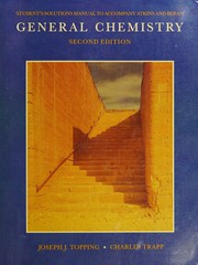 Front cover of Student's solutions manual to accompany Atkins and Beran General chemistry by P. W. Atkins