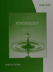 Front cover of Study guide. Essentials of psychology by Maylou Robbins
