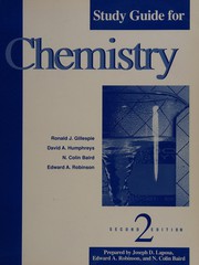 Front cover of Study guide for Gillespie, Baird, Humphreys, and Robinson chemistry by Joseph D. Laposa