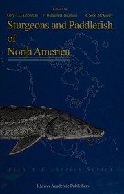 Front cover of STURGEONS AND PADDLEFISH OF NORTH AMERICA; ED. BY GREG T.O. LEBRETON by F. W. H. Beamish