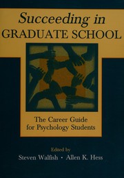Cover of Succeeding in graduate school by Steven Walfish
