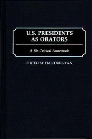 Front cover of U.S. Presidents as Orators by Halford Ryan